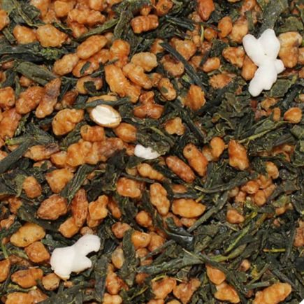 Mild green Bancha tea enhanced by roasted and popped rice making a sweet and nutty low caffeine infusion. A true Japanese speciality.