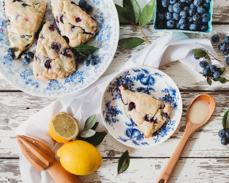 Early Grey Scones with Blueberry