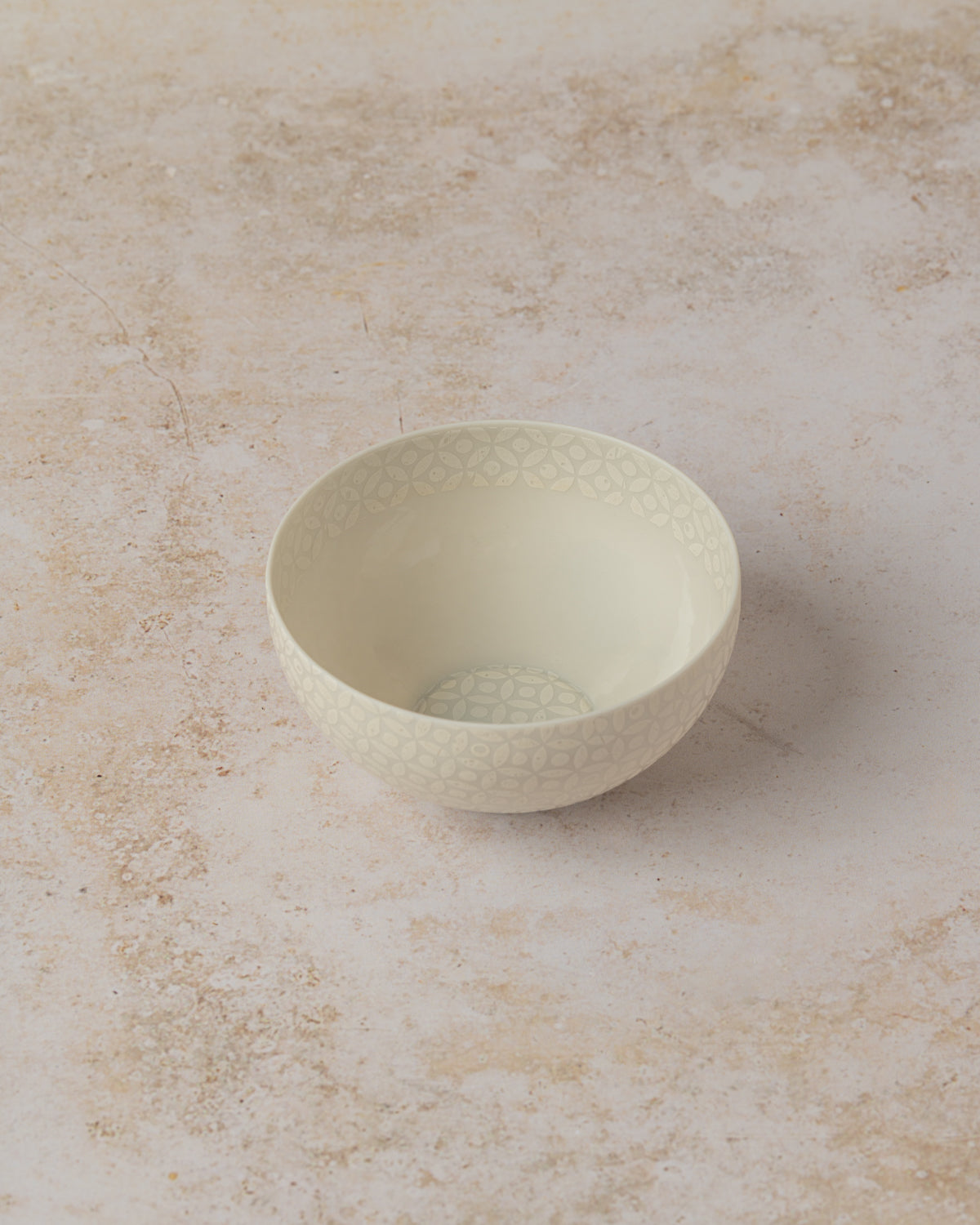 100ml fine china bowl featuring subtle white design,  by The Tea House 