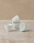 Ceramic durable small tea cup with pretty design in 45ml or 70ml size, by The Tea House