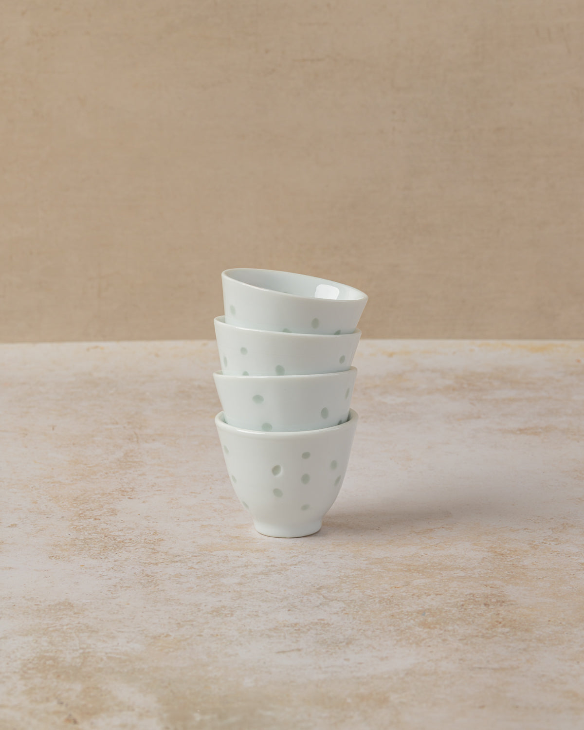 Ceramic durable small tea cup with pretty design in 45ml or 70ml size, by The Tea House