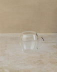 280ml clear glass mug, by The Tea House