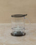 450ml clear IngenuiTea pot with filter and coaster, by The Tea House