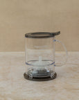 450ml clear IngenuiTea pot with filter and coaster, by The Tea House