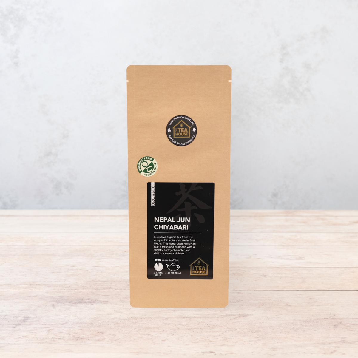 100g pack of Organic Nepal loose leaf black tea, by The Tea House 