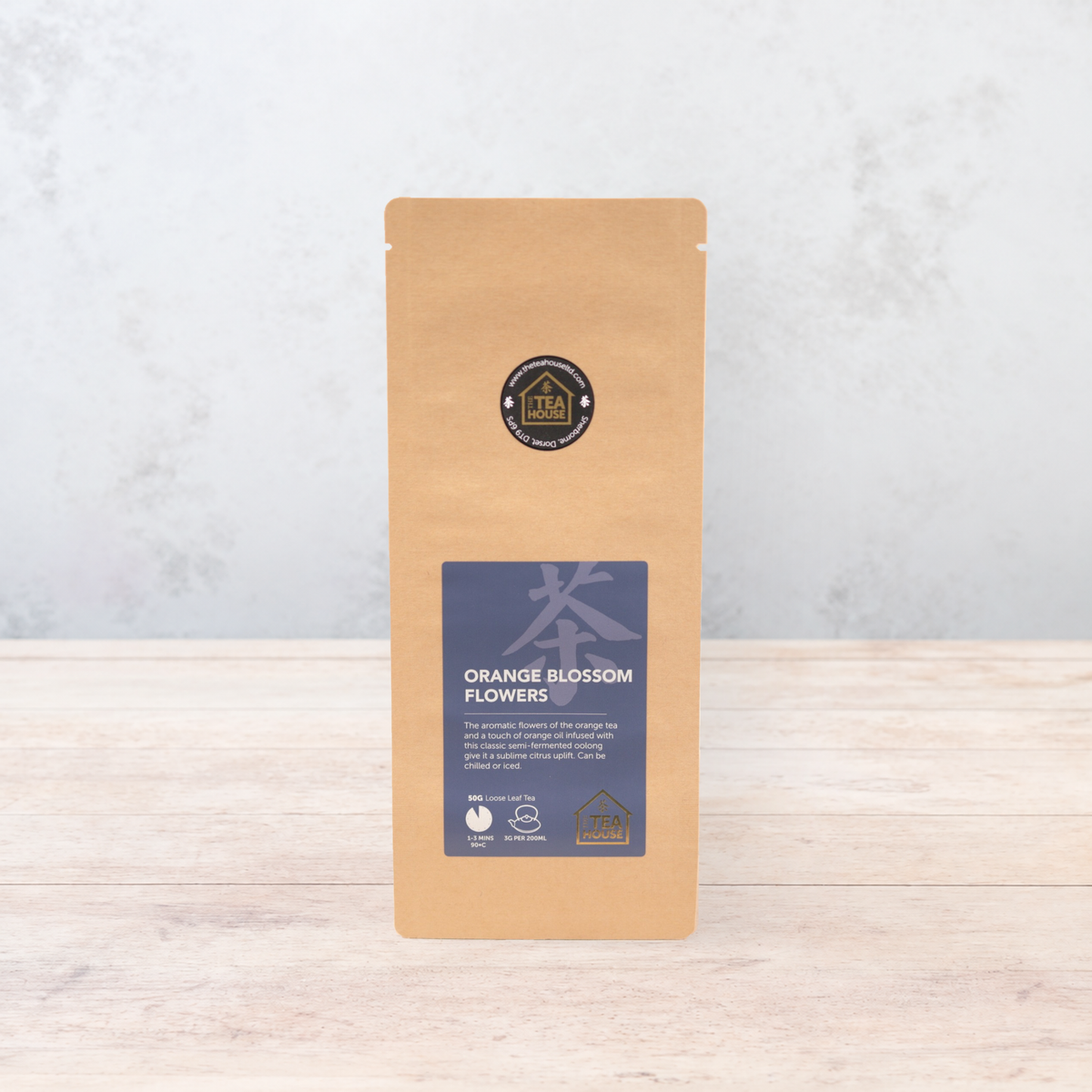 50g pack of Oolong loose leaf tea flavoured with Orange Oil and Blossoms  from The Tea House