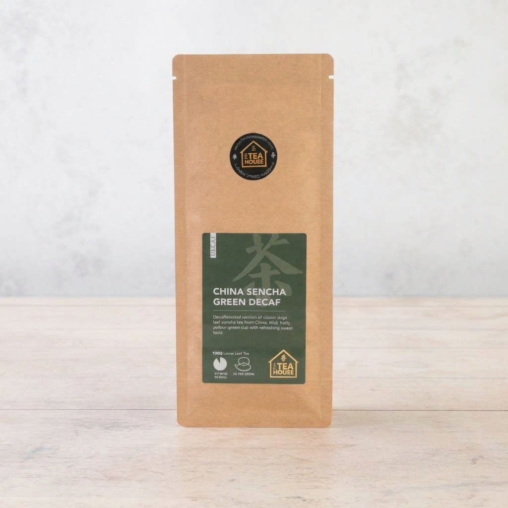 100g pack of Chinese decaffeinated green tea, by The Tea House