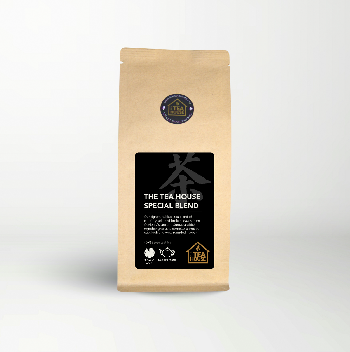 100g pack of Tea House Special Blend loose leaf black tea, by The Tea House