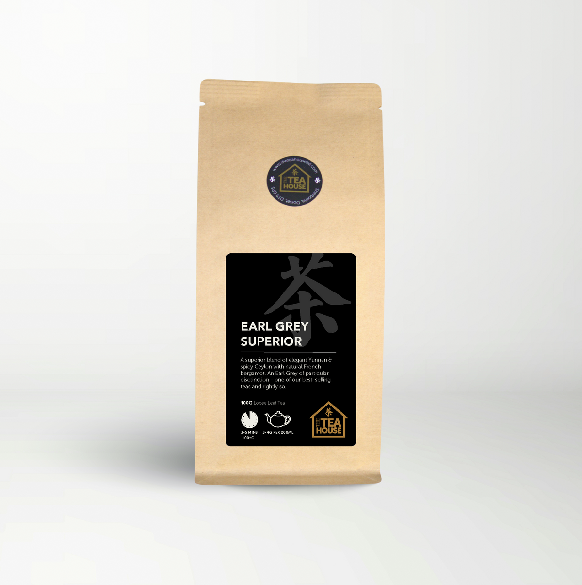 100g pack of Earl Grey black tea, by The Tea House